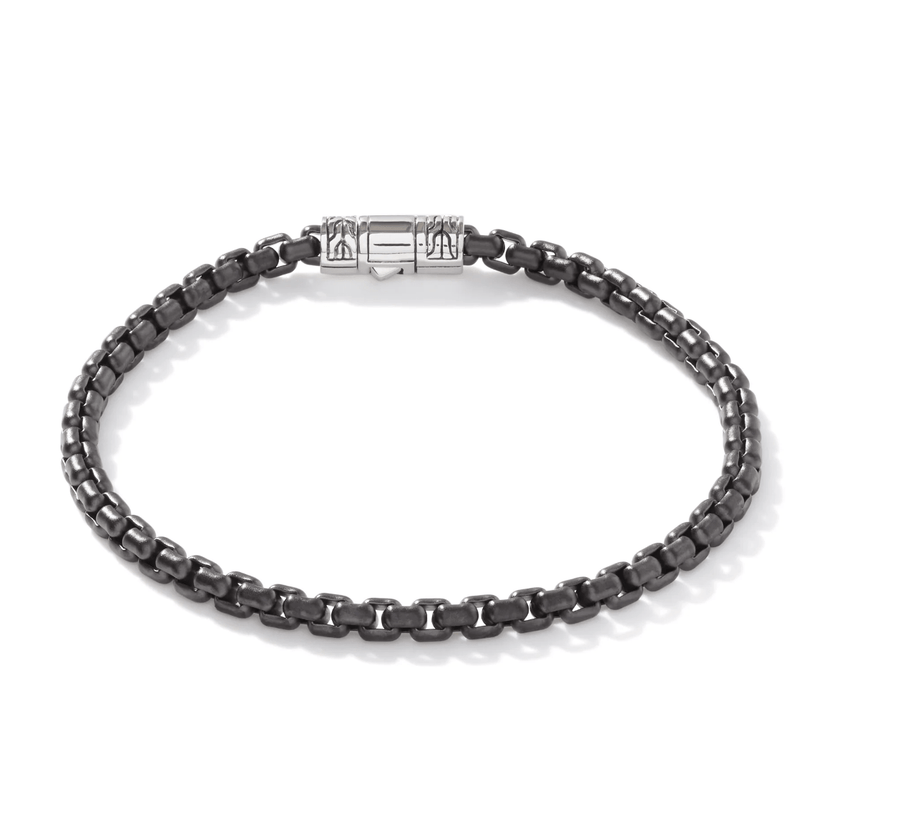 John Hardy Jewellery - Bracelet John Hardy Dark Silver 4MM Box Chain Bracelet