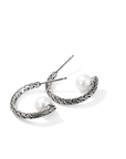 John Hardy Jewellery - Earrings - Hoop John Hardy Essential Sterling Silver 20MM Pearl Hoop Earring