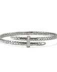 John Hardy Jewellery - Bracelet John Hardy Silver Diamond Spear Cuff Size M