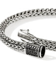 John Hardy Jewellery - Bracelet John Hardy Silver Pave Black Sapphire Clasp 5mm Icon Bracelet