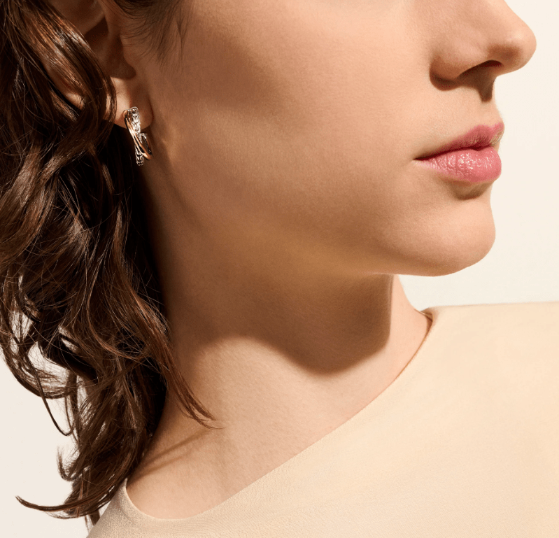 John Hardy Jewellery - Earrings John Hardy Sreling Silver and 18K Essential Crossover Hoops