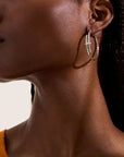 John Hardy Jewellery - Earrings - Hoop John Hardy Sterling Silver 40mm Diamond Spear Hoops