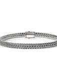 John Hardy Jewellery - Bracelet John Hardy Sterling Silver 5mm Icon Bracelet with Pave Diamond Clasp