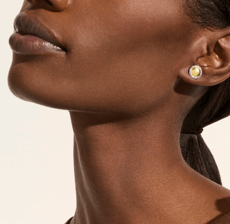 John Hardy Jewellery - Earrings John Hardy Sterling Silver and 18K Essential 10mm Studs