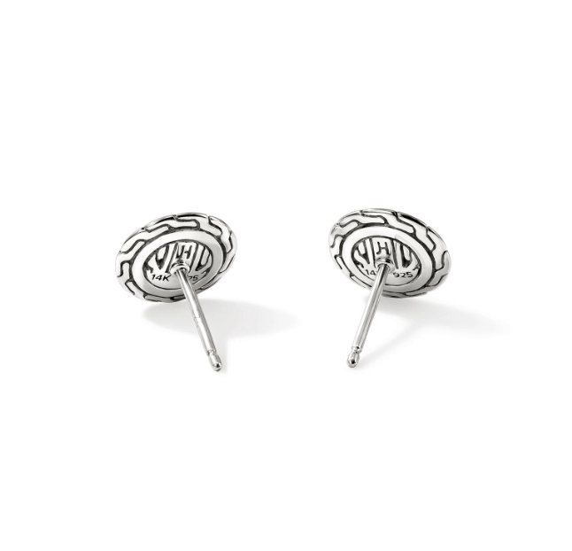 John Hardy Jewellery - Earrings John Hardy Sterling Silver and 18K Essential 10mm Studs