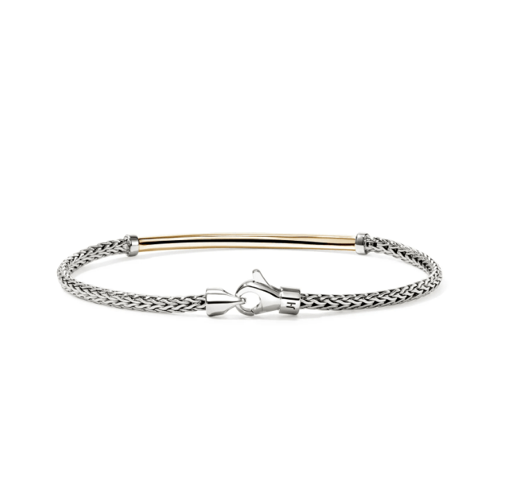 John Hardy Jewellery - Bracelet John Hardy Sterling Silver and 18K Essential 2.5mm Bracelet