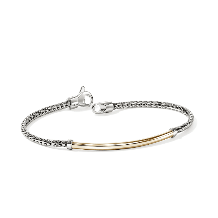 John Hardy Jewellery - Bracelet John Hardy Sterling Silver and 18K Essential 2.5mm Bracelet