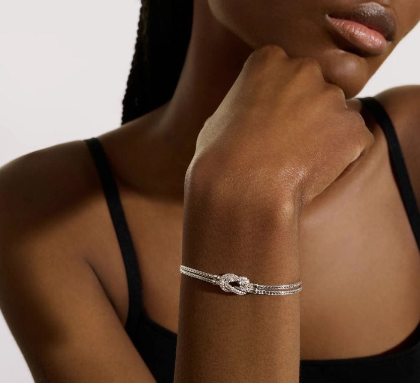John Hardy Jewellery - Bracelet John Hardy Sterling Silver and Diamond Love Knot Bracelet