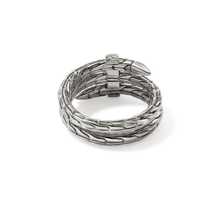 John Hardy Jewellery - Rings John Hardy Sterling Silver and Diamond Spear Ring Size 7