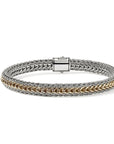 John Hardy Jewellery - Bracelet John Hardy Sterling Silver and Gold Reversible 6.5mm Icon Bracelet