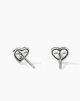 John Hardy Jewellery - Earrings - Stud John Hardy Sterling Silver and Yellow Gold Puff Heart Stud Earrings