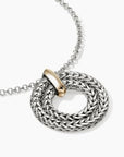 John Hardy Jewellery - Necklace John Hardy Sterling Silver and Yellow Gold Wreath Necklace