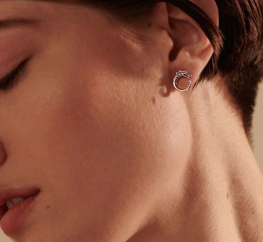 John Hardy Jewellery - Earrings - Stud John Hardy Sterling Silver Curled Naga Studs
