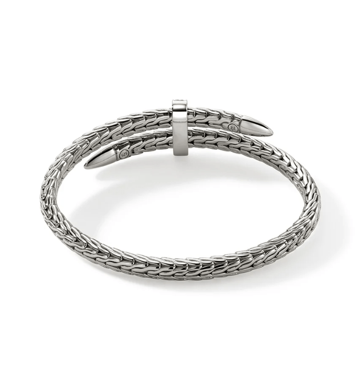 John Hardy Jewellery - Bracelet John Hardy Sterling Silver Diamond Spear Flex Cuff