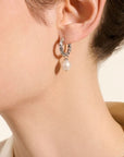 John Hardy Jewellery - Earrings - Drop John Hardy Sterling Silver Essentials Pearl Drop Hoops