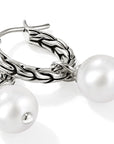 John Hardy Jewellery - Earrings - Drop John Hardy Sterling Silver Essentials Pearl Drop Hoops