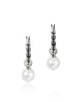 John Hardy Jewellery - Earrings - Drop John Hardy Sterling Silver Essentials Pearl Drop Hoops