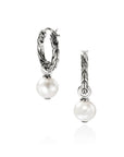 John Hardy Jewellery - Earrings - Drop John Hardy Sterling Silver Essentials Pearl Drop Hoops