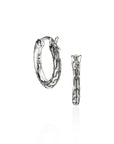 John Hardy Jewellery - Earrings - Hoop John Hardy Sterling Silver Essentials Small Diamond Pavé Hoops