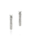 John Hardy Jewellery - Earrings - Hoop John Hardy Sterling Silver Essentials Small Diamond Pavé Hoops