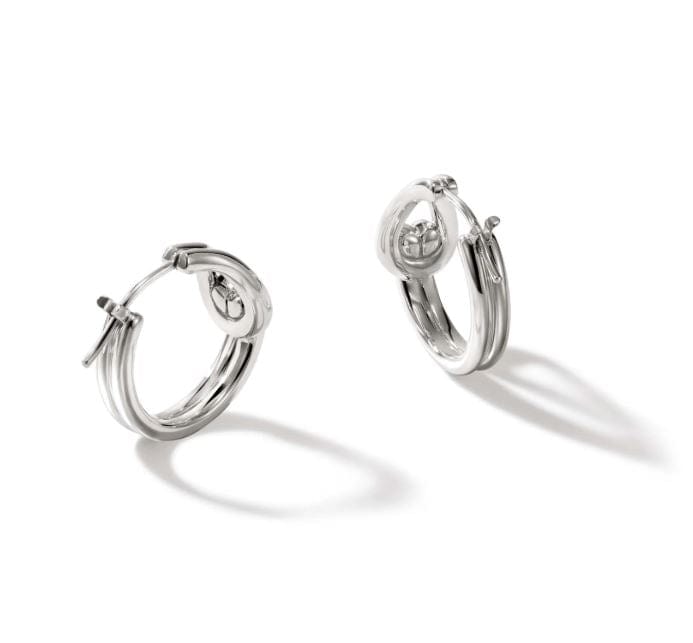John Hardy Jewellery - Earrings John Hardy Sterling Silver Surf Hoop Earrings