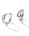 John Hardy Jewellery - Earrings John Hardy Sterling Silver Surf Hoop Earrings