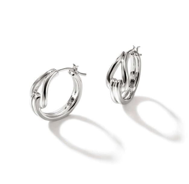 John Hardy Jewellery - Earrings John Hardy Sterling Silver Surf Hoop Earrings