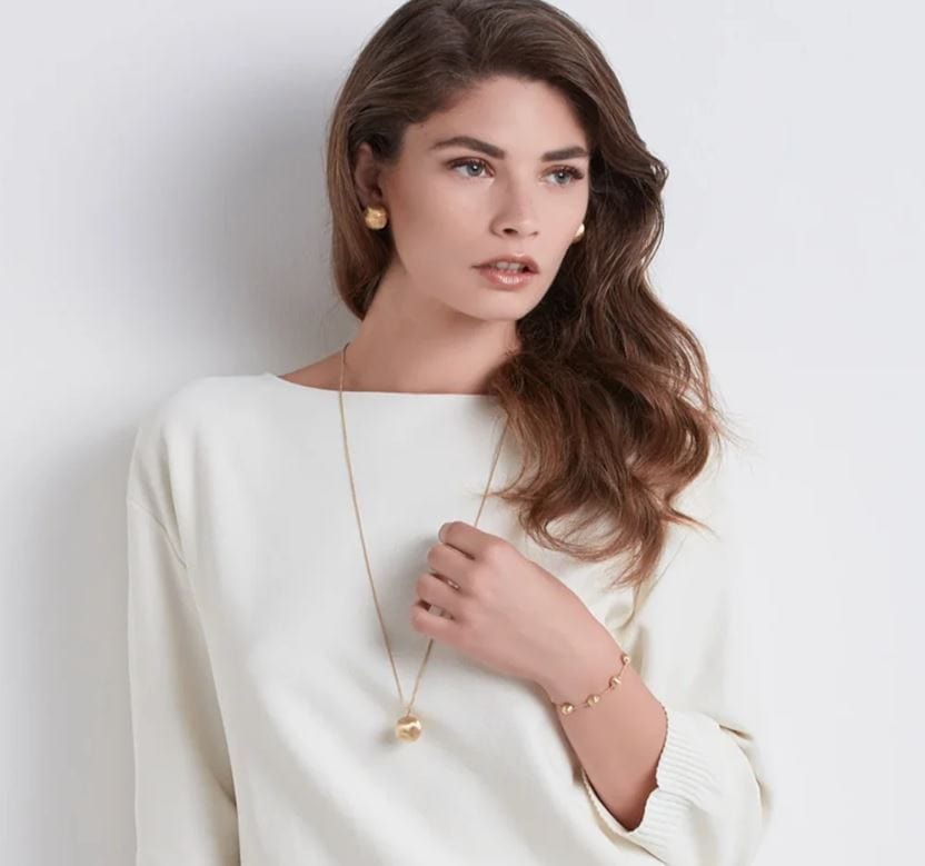 Marco Bicego Jewellery - Necklace Marco Bicego 18K Africa Diamond Bail Long Ball Necklace