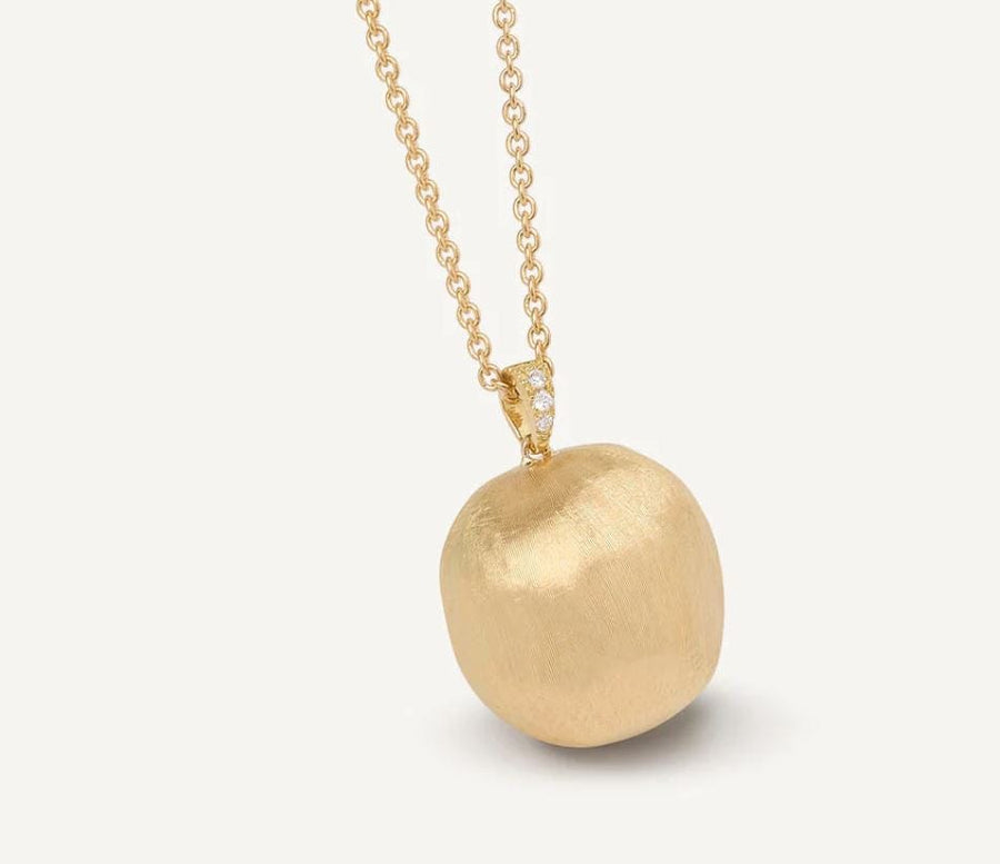 Marco Bicego Jewellery - Necklace Marco Bicego 18K Africa Diamond Bail Long Ball Necklace