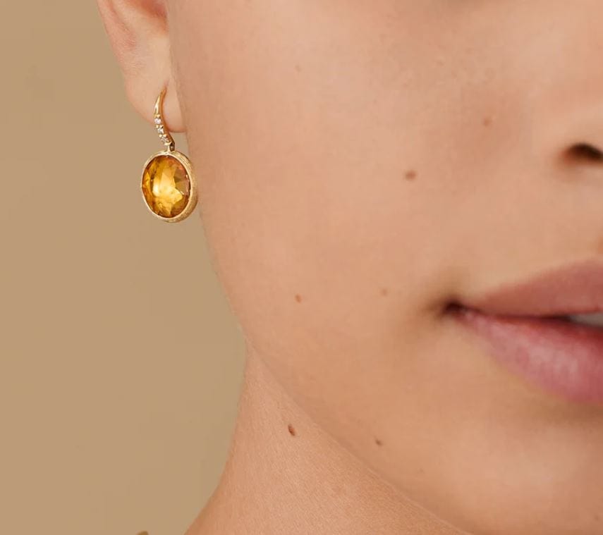 Marco Bicego Jewellery - Earrings - Drop Marco Bicego 18K Jaipur Citrine and Diamond Drop Earrings