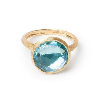 Marco Bicego Jewellery - Rings Marco Bicego 18K Jaipur Cyan Blue Topaz Ring Size 7