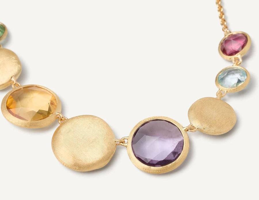 Marco Bicego Jewellery - Necklace Marco Bicego 18K Jaipur Mixed Bezel Gem Necklace