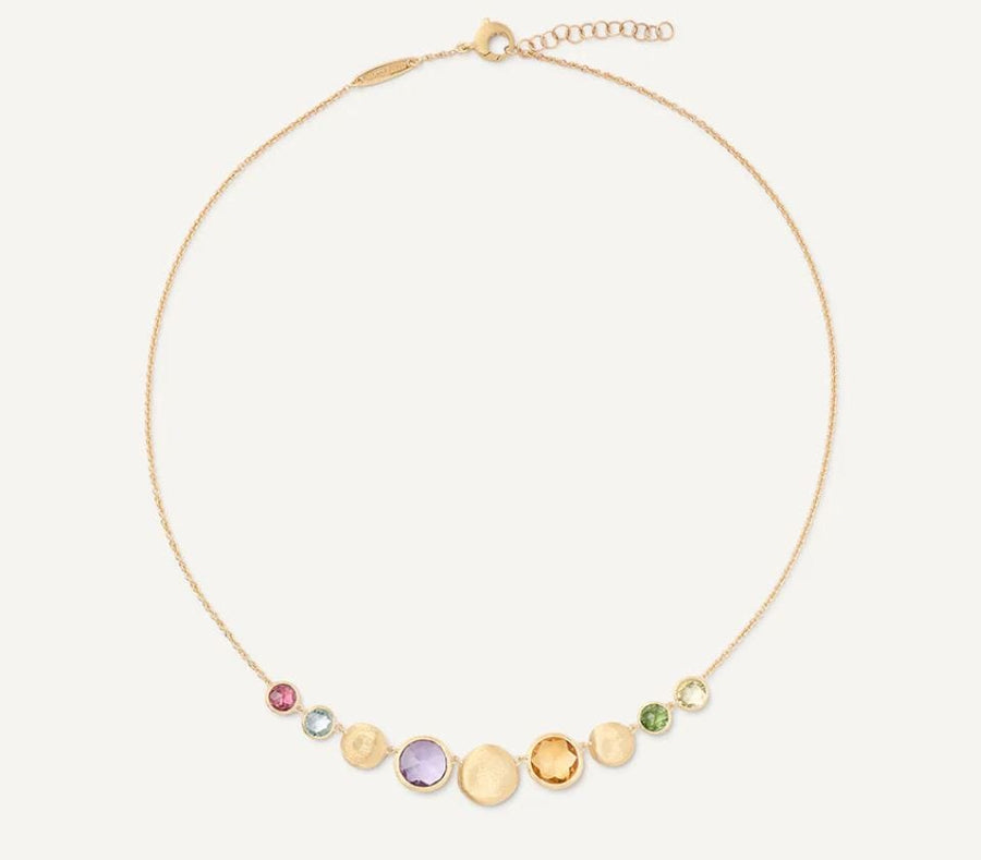 Marco Bicego Jewellery - Necklace Marco Bicego 18K Jaipur Mixed Bezel Gem Necklace