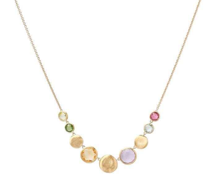 Marco Bicego Jewellery - Necklace Marco Bicego 18K Jaipur Mixed Bezel Gem Necklace