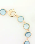 Marco Bicego Jewellery - Bracelet Marco Bicego 18K Jaipur Round Blue Topaz Link Bracelet