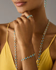 Marco Bicego Jewellery - Bracelet Marco Bicego 18K Jaipur Round Blue Topaz Link Bracelet