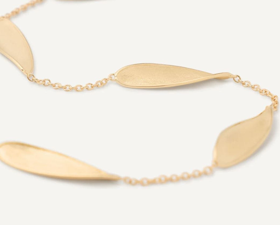 Marco Bicego Jewellery - Necklace Marco Bicego 18K Lunaria Twist Leaves Station Necklace