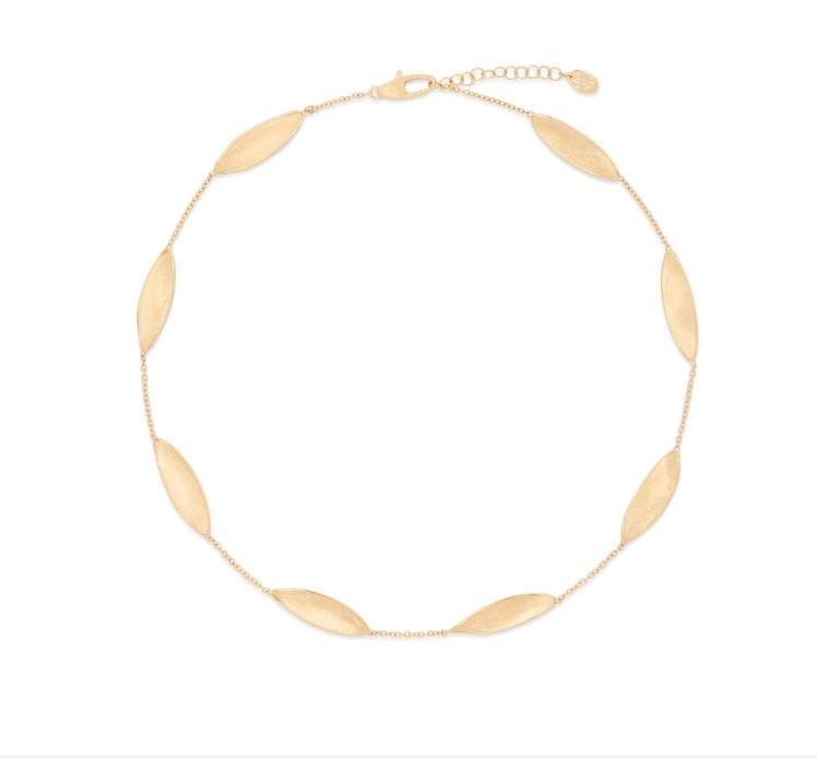 Marco Bicego Jewellery - Necklace Marco Bicego 18K Lunaria Twist Leaves Station Necklace