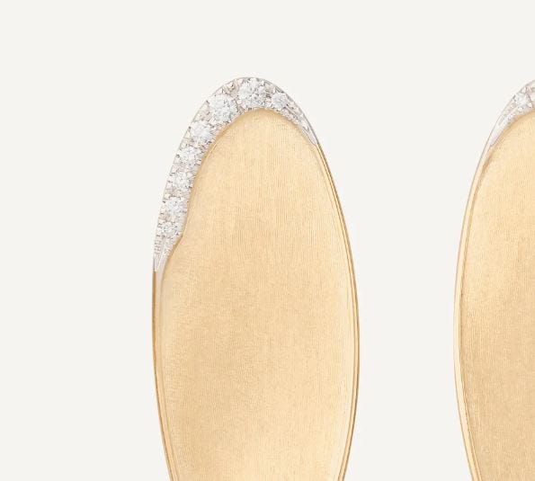 Marco Bicego Jewellery - Earrings Marco Bicego 18K Lunaria Twist With Diamond Earrings