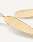 Marco Bicego Jewellery - Earrings - Drop Marco Bicego 18K Lunaria Twist With Diamonds Drop Earrings