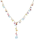 Marco Bicego Jewellery - Necklace Marco Bicego 18K Paradise Mixed Gem Cascade Necklace