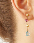 Marco Bicego Jewellery - Earrings Marco Bicego 18K Paradise Mixed Gem Drop Earrings