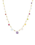 Marco Bicego Jewellery - Necklace Marco Bicego 18K Paradise Mixed Gem Drop Necklace