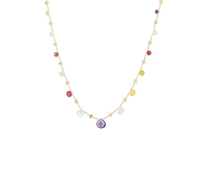 Marco Bicego Jewellery - Necklace Marco Bicego 18K Paradise Mixed Gem Drop Necklace