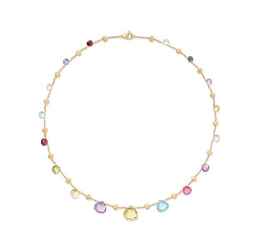 Marco Bicego Jewellery - Necklace Marco Bicego 18K Paradise Mixed Gem Drop Necklace