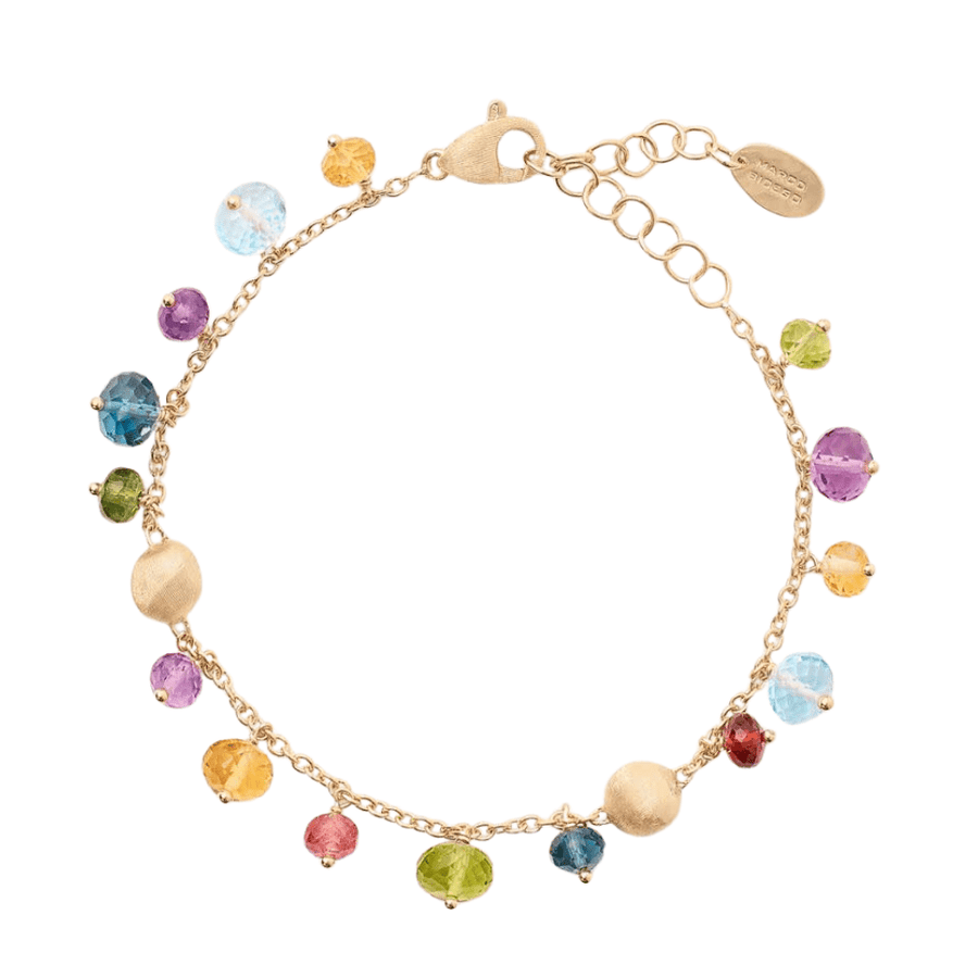 Marco Bicego Jewellery - Bracelet Marco Bicego 18K Yellow Gold Africa Mixed Gem Dangle Bracelet