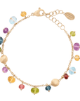 Marco Bicego Jewellery - Bracelet Marco Bicego 18K Yellow Gold Africa Mixed Gem Dangle Bracelet