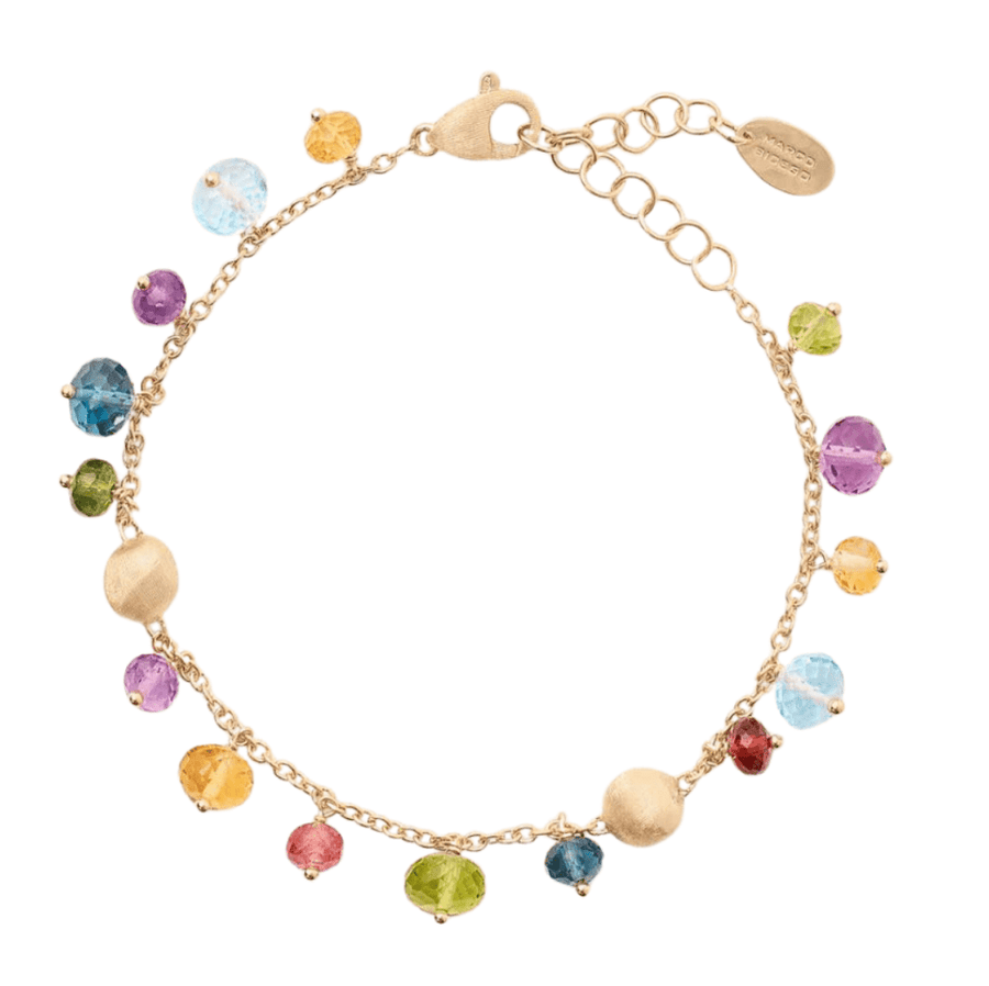 Marco Bicego Jewellery - Bracelet Marco Bicego 18K Yellow Gold Africa Mixed Gem Dangle Bracelet