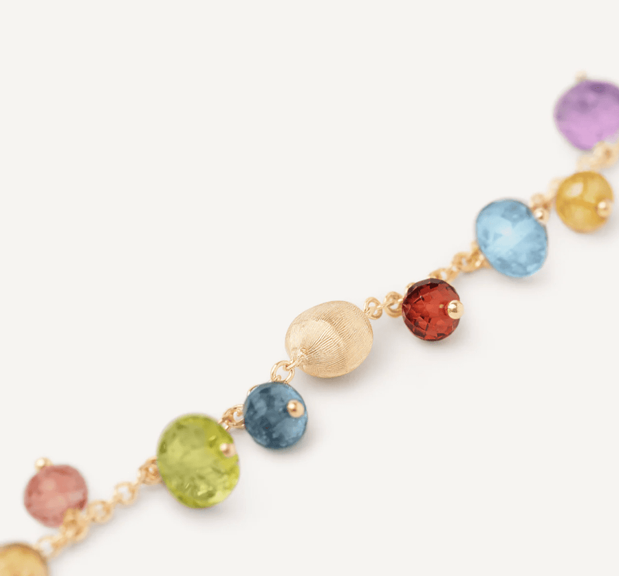 Marco Bicego Jewellery - Bracelet Marco Bicego 18K Yellow Gold Africa Mixed Gem Dangle Bracelet