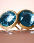 Marco Bicego Jewellery - Earrings - Stud Marco Bicego 18K Yellow Gold Jaipur Blue Topaz Stud Earrings